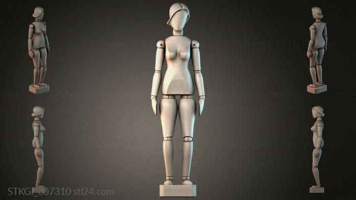 Statues of girls (STKGI_007310) 3D models for cnc