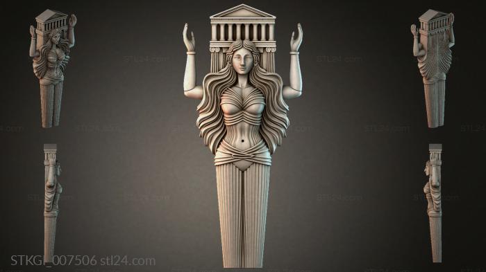 Statues of girls (STKGI_007506) 3D models for cnc