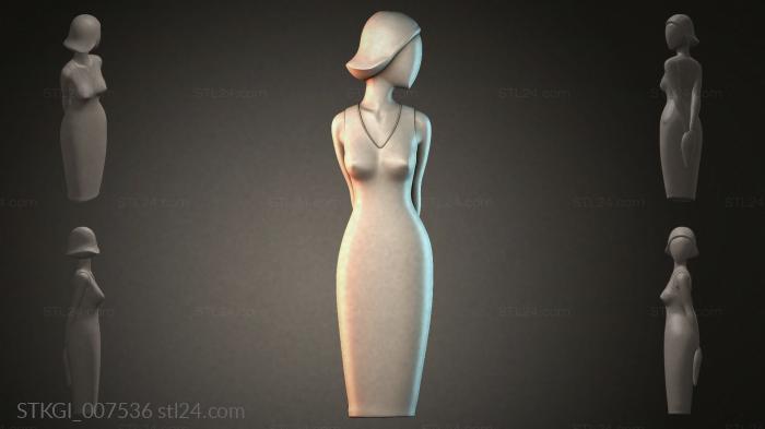 Statues of girls (STKGI_007536) 3D models for cnc