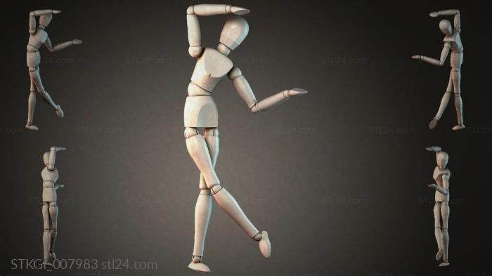 Statues of girls (STKGI_007983) 3D models for cnc