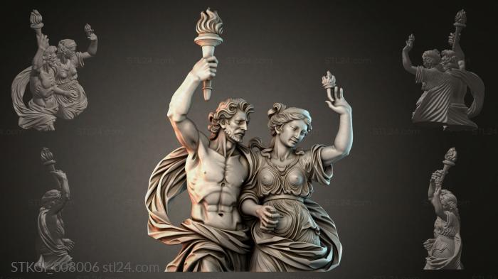 Statues of girls (STKGI_008006) 3D models for cnc