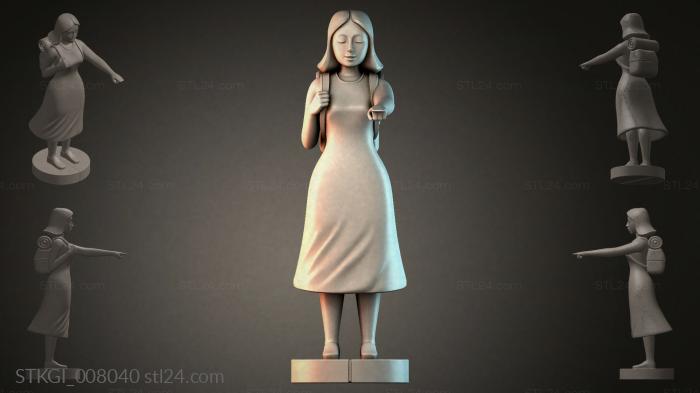Statues of girls (STKGI_008040) 3D models for cnc