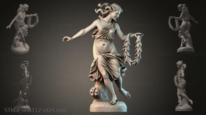 Statues of girls (STKGI_008112) 3D models for cnc