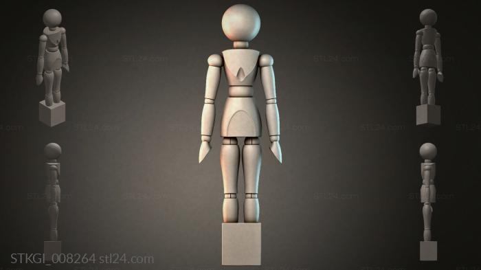 Statues of girls (STKGI_008264) 3D models for cnc