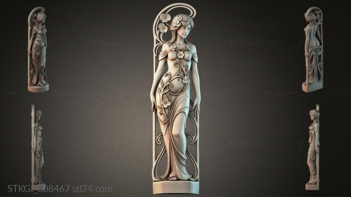 Statues of girls (STKGI_008467) 3D models for cnc