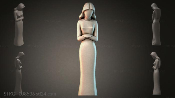 Statues of girls (STKGI_008536) 3D models for cnc