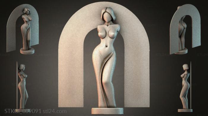 Statues of girls (STKGI_009091) 3D models for cnc