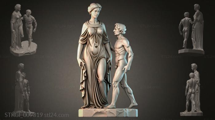 Statues of girls (STKGI_009319) 3D models for cnc