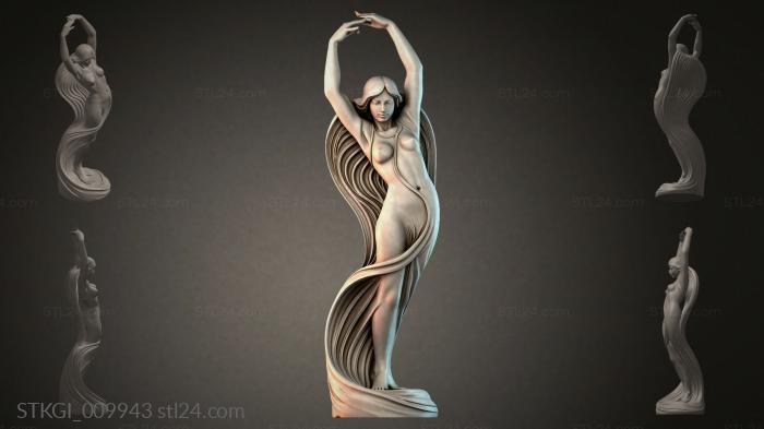 Statues of girls (STKGI_009943) 3D models for cnc