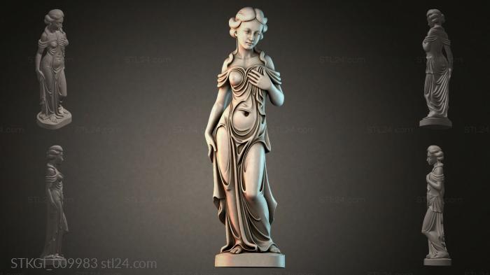 Statues of girls (STKGI_009983) 3D models for cnc