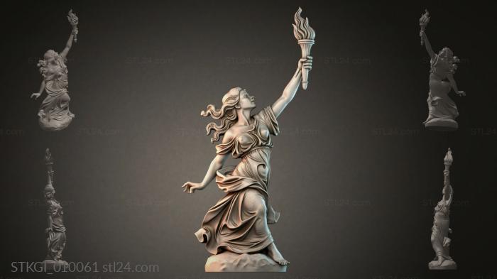 Statues of girls (STKGI_010061) 3D models for cnc