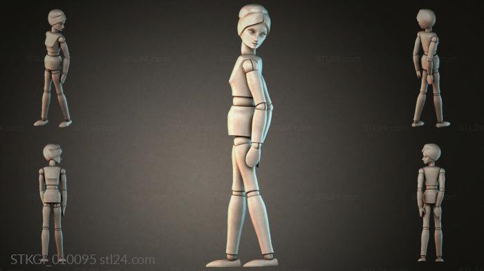 Statues of girls (STKGI_010095) 3D models for cnc