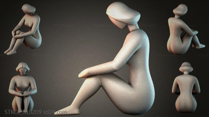 Statues of girls (STKGI_010209) 3D models for cnc