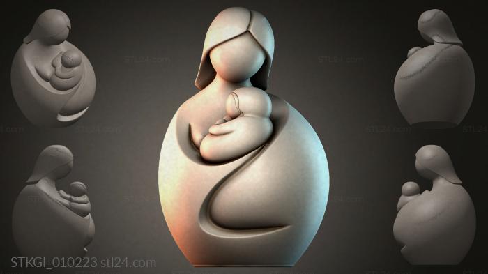 Statues of girls (STKGI_010223) 3D models for cnc