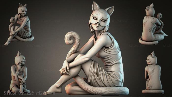 Statues of girls (STKGI_010225) 3D models for cnc