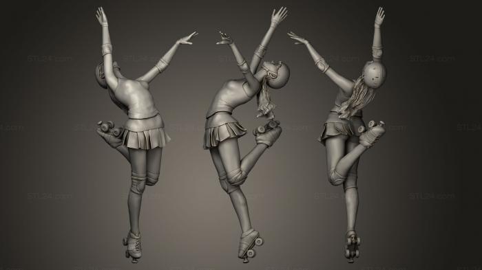Статуэтки девушки (Танец Победы, STKGL_0048) 3D модель для ЧПУ станка