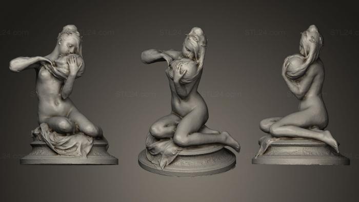 Статуэтки девушки (Андре Шниер Муза 2, STKGL_0063) 3D модель для ЧПУ станка