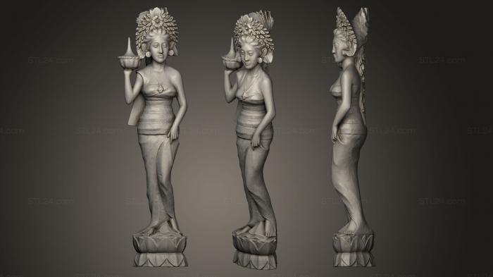 Figurines of girls (Carving Oriental Woman, STKGL_0073) 3D models for cnc