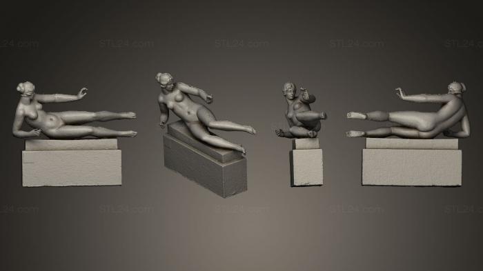 Figurines of girls (L Air Jardin des tuileries Paris, STKGL_0110) 3D models for cnc