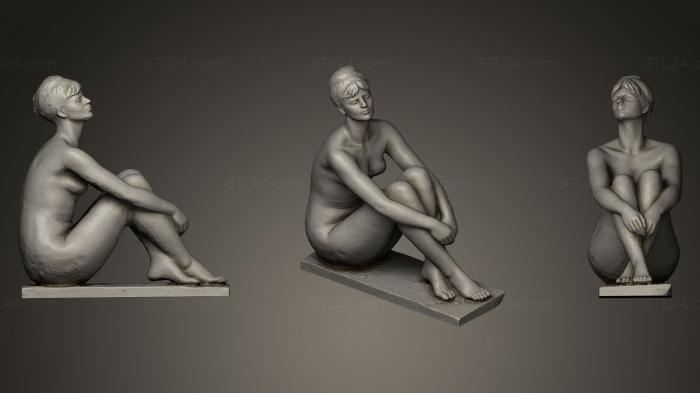Статуэтки девушки (Женщина на солнце, STKGL_0153) 3D модель для ЧПУ станка