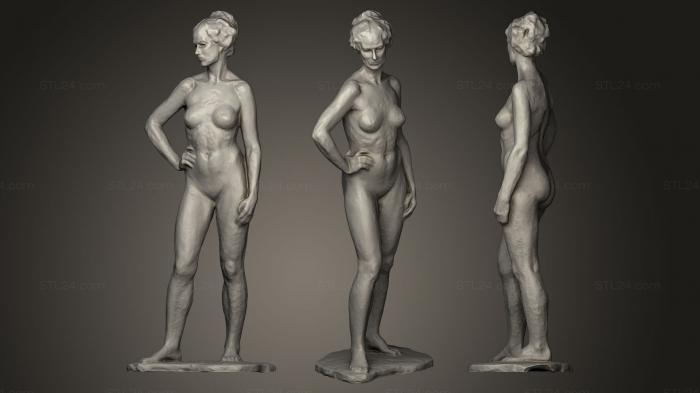 Статуэтки девушки (Направляющая арматуры Тилдена Стритта, STKGL_0157) 3D модель для ЧПУ станка