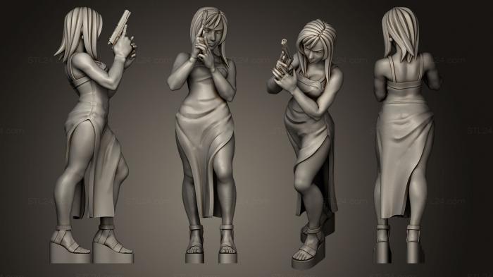 Figurines of girls (Aya Brea Parasite Eve, STKGL_0173) 3D models for cnc