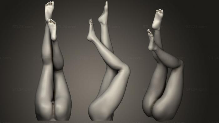 Статуэтки девушки (Красивые женские ножки, STKGL_0243) 3D модель для ЧПУ станка