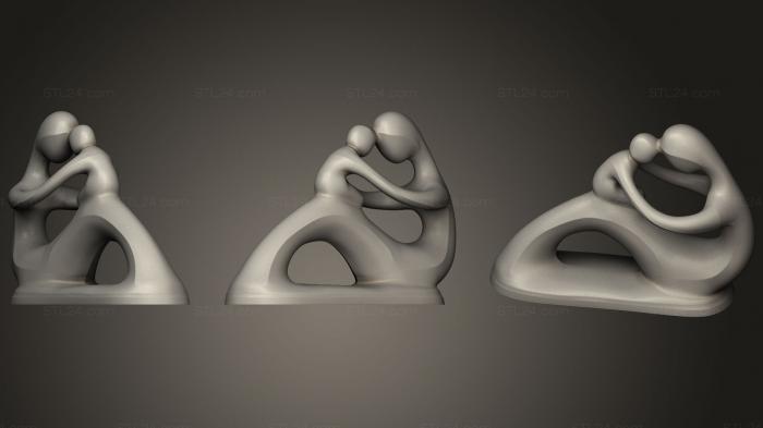 Статуэтки девушки (Мать и дитя Hd Ремикс, STKGL_0324) 3D модель для ЧПУ станка