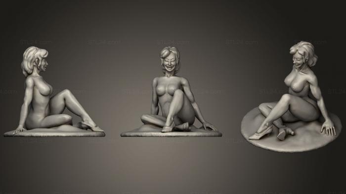 Статуэтки девушки (Фигурка обнаженной леди, STKGL_0329) 3D модель для ЧПУ станка
