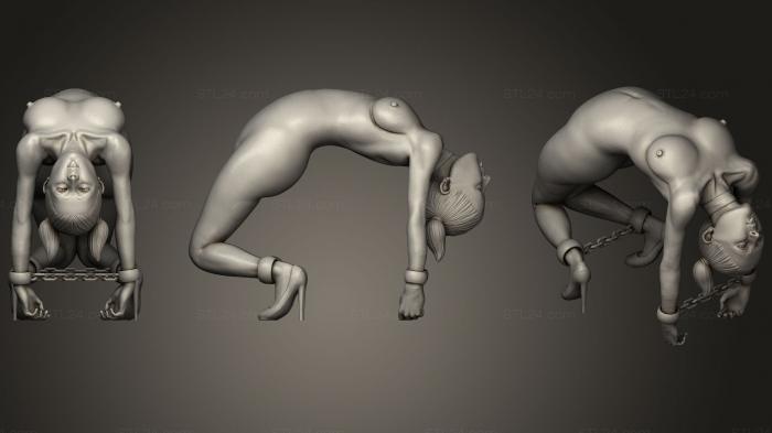 Статуэтки девушки (Ремикс Цепей Живых Мертвецов, STKGL_0394) 3D модель для ЧПУ станка