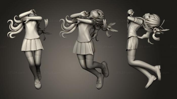 Статуэтки девушки (Девочка Ани, STKGL_0498) 3D модель для ЧПУ станка