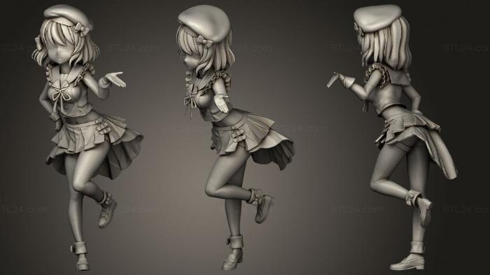 Figurines of girls (Azure Lane Z23, STKGL_0559) 3D models for cnc