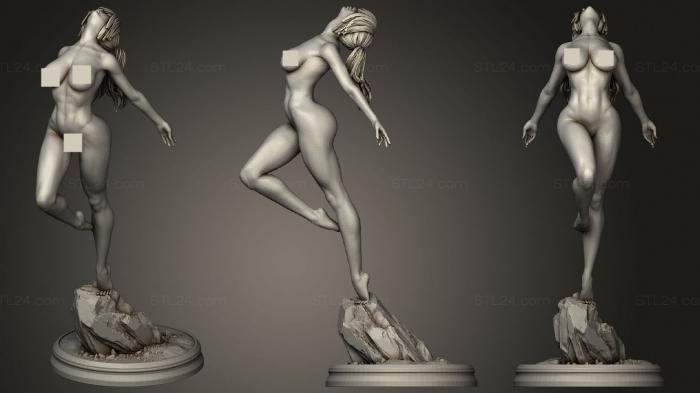 Статуэтки девушки (Бейл танцующая девушка, STKGL_0565) 3D модель для ЧПУ станка