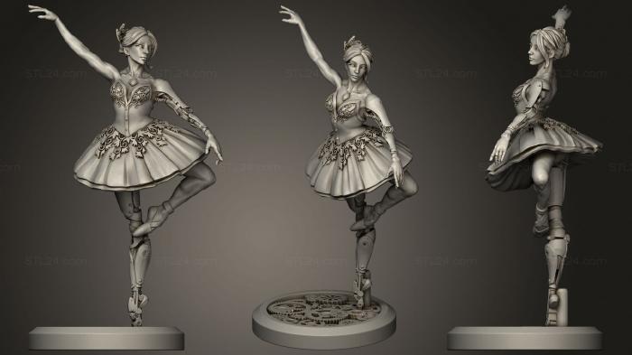 Figurines of girls (Ballerina 34, STKGL_0567) 3D models for cnc