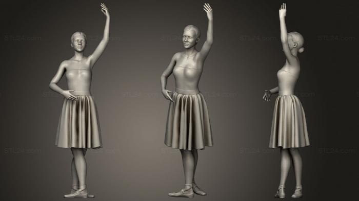 Figurines of girls (Ballerina 0105, STKGL_0568) 3D models for cnc