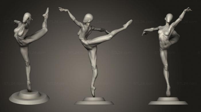 Figurines of girls (Ballerina, STKGL_0569) 3D models for cnc