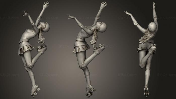 Figurines of girls (Barbarella, STKGL_0571) 3D models for cnc
