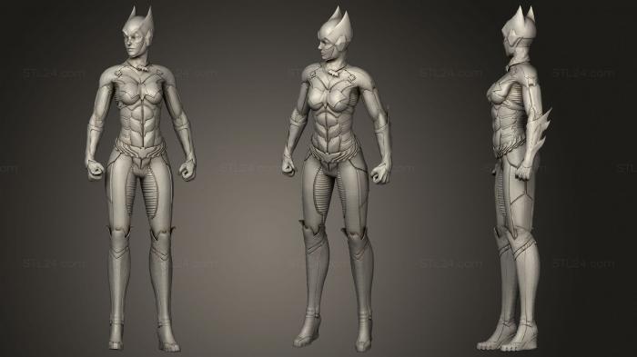Figurines of girls (Batgirl skin arkham knight, STKGL_0583) 3D models for cnc