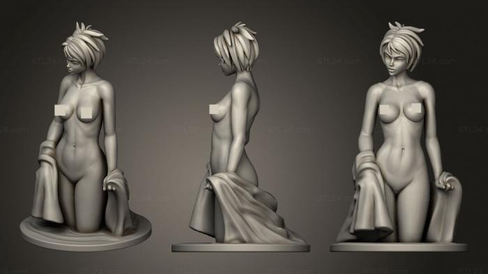 Статуэтки девушки (Адамант для Купания, STKGL_0584) 3D модель для ЧПУ станка