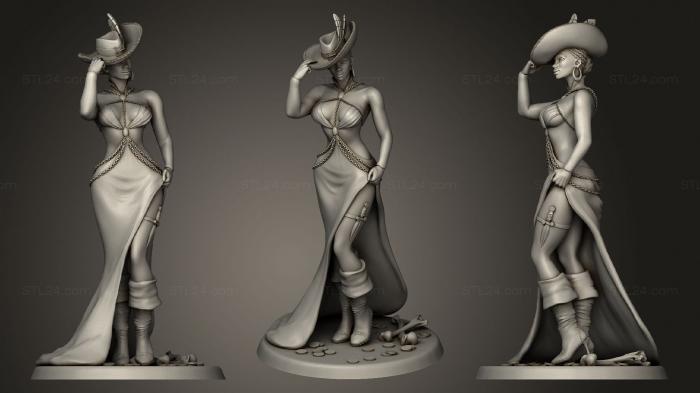 Figurines of girls (Belladonna, STKGL_0595) 3D models for cnc
