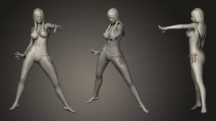 Figurines of girls (Bikini 2, STKGL_0602) 3D models for cnc