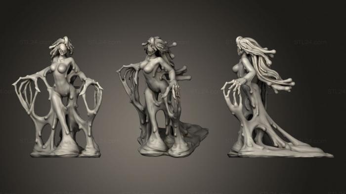 Figurines of girls (Blood elemental dd miniature, STKGL_0613) 3D models for cnc