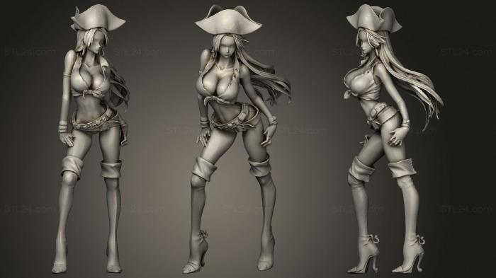 Figurines of girls (Boa Hancock 22, STKGL_0619) 3D models for cnc
