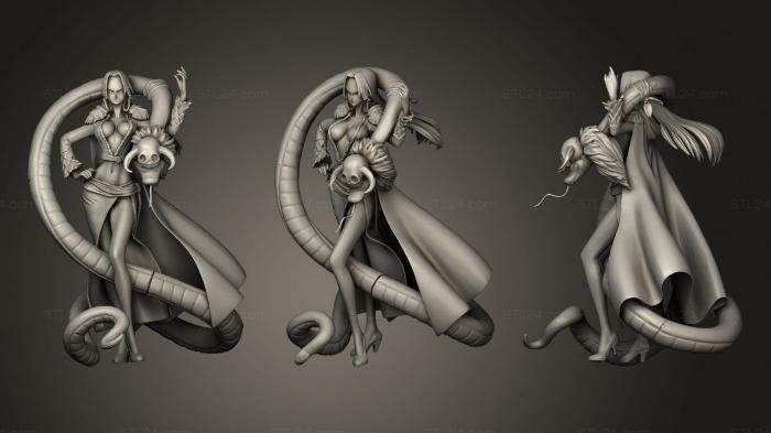 Figurines of girls (Boa hancock, STKGL_0622) 3D models for cnc