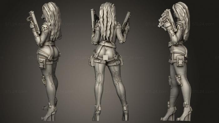 Figurines of girls (Bomber Girl Elen Stark, STKGL_0629) 3D models for cnc