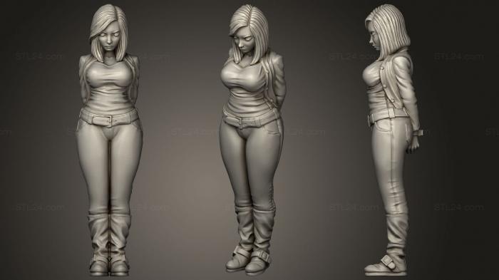 Figurines of girls (Bound Female Submissive, STKGL_0639) 3D models for cnc