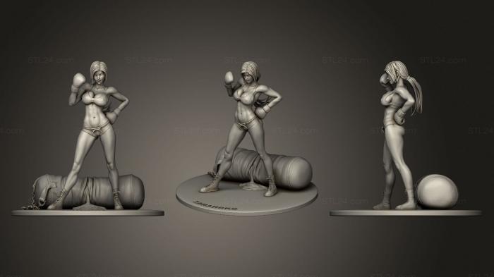Статуэтки девушки (Девушка Из Коробки, STKGL_0644) 3D модель для ЧПУ станка