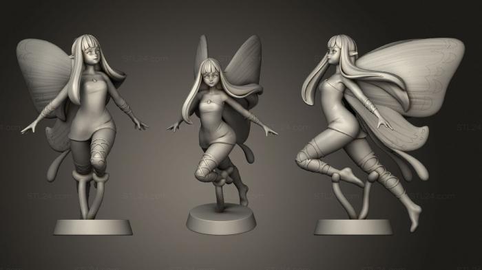 Figurines of girls (Bravely, STKGL_0648) 3D models for cnc