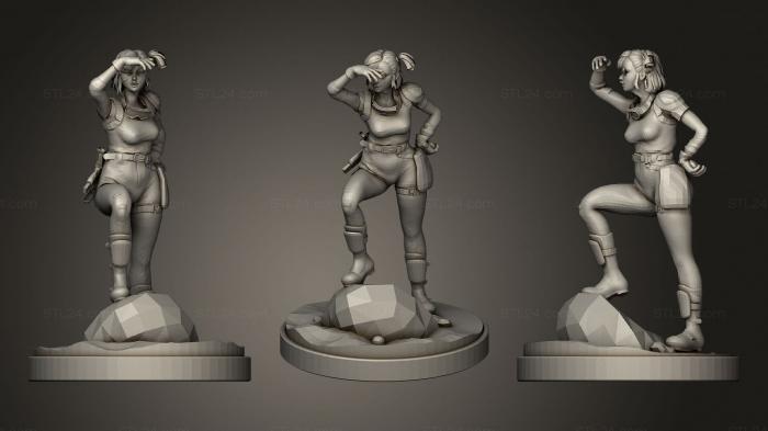 Figurines of girls (Bulma (older) Dragon Ball, STKGL_0653) 3D models for cnc