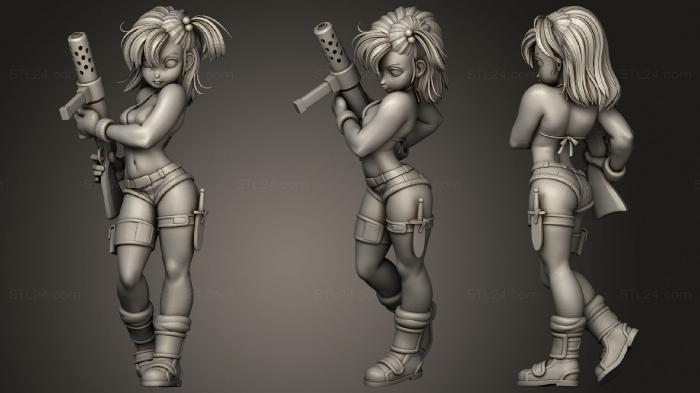 Figurines of girls (Bulma Sexy, STKGL_0658) 3D models for cnc